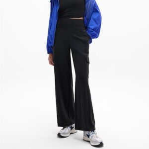 Athleta Venice Wide Leg Cargo, Large, Black